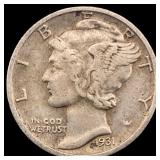 1931-D Silver Mercury Dime NEARLY  UNCIRCULATED