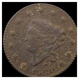 1820 Coronet Head Large Cent HIGH GRADE