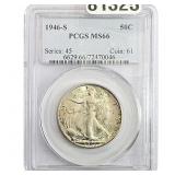 1946-S Walking Liberty Half Dollar PCGS MS66