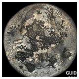 1804 Colonial Spain Silver 8 Reales Chopmarks NEAR
