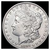 1891-S Silver Morgan Dollar CHOICE AU