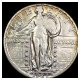 1927-D Standing Liberty Silver Quarter NEAR  UNC
