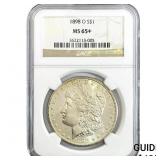 1898-O Morgan Silver Dollar NGC MS65+