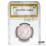 1911 Barber Half Dollar PGA PR65+ Cameo