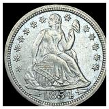 1854 Arrows Seated Liberty Dime CLOSELY  UNCIRCUL