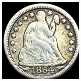 1854-O Seated Liberty Dime LIGHTLY CIRCULATED
