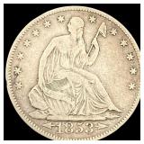 1853-O Arrows/Rays Seated Liberty Half Dollar  LI