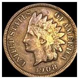 1908-S Indian Head Cent NEARLY UNCIRCULATED