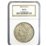 1882-O/S Morgan Silver Dollar NGC AU55