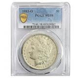 1883-O Morgan Silver Dollar PCGS AU58