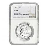 1951 Franklin Half Dollar NGC PF67