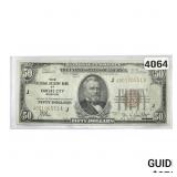 1929 $5 Fed. Reserve Bank Cleveland Nat. Curr. MO