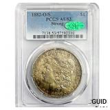 1882-O/S Morgan Silver Dollar PCGS AU53