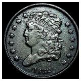 1832 Classic Head Half Cent ABOUT  UNCIRCULATED