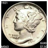 1921 Mercury Dime CHOICE BU