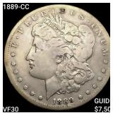 1889-CC Morgan Silver Dollar LIGHTLY CIRCULATED