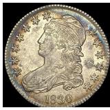 1830 Capped Bust Half Dollar CLOSELY  UNCIRCULATE