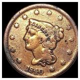 1840 Braided Hair Large Cent HIGH GRADE