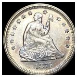 1876-S Silver Seated Liberty Quarter HIGH  GRADE