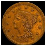 1852 Braided Hair Large Cent CHOICE AU