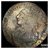 Colonial France Silver Ecu  NEARLY UNCIRCULATED