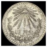 1922 Mexico Silver 1 Peso  UNCIRCULATED