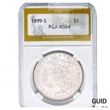 1899-S Morgan Silver Dollar PGA MS64
