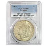 1921 Morgan Silver Dollar PCGS MS64