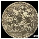 1899? French Indo-China Silver Trade Piastre Chopm