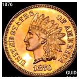 1876 Indian Head Cent GEM PROOF