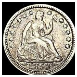 1853 Seated Liberty Half Dime NEARLY  UNCIRCULATE