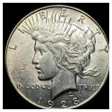 1928-S Silver Peace Dollar NICELY CIRCULATED