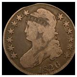 1826 Capped Bust Half Dollar NICELY  CIRCULATED