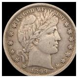 1899 Silver Barber Half Dollar NEARLY  UNCIRCULAT