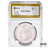 1899-S Morgan Silver Dollar PGA MS64