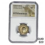 Roman Valerian I, AD 253-260 BI Dbl-Denarius NGC