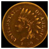 1859 Indian Head Cent ABOUT UNCIRCULATED