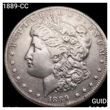1889-CC Morgan Silver Dollar NEARLY UNCIRCULATED