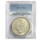 1880 Morgan Silver Dollar PCGS MS64