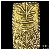 Japan 1832-1858 Gold 2 Shu CLOSELY UNCIRCULATED