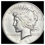 1921 Silver Peace Dollar CLOSELY UNCIRCULATED