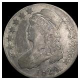 1824 Capped Bust Half Dollar NICELY  CIRCULATED