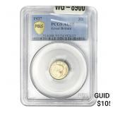1937 Great Britain Silver 3 Pence PCGS AU55