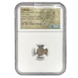 Judaea Alex Jannaeus 103-76 BC Bronze Prutah NGC