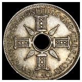 1945 New Guinea Silver 1 Shilling  UNCIRCULATED