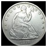 1876 Seated Liberty Half Dollar CLOSELY  UNCIRCUL