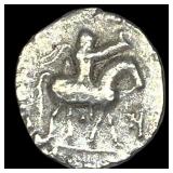 Indo-Scythian 59-12 BC Silver drachm NEARLY UNCIR