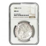1886-O Morgan Silver Dollar NGC MS61