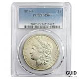 1878-S Morgan Silver Dollar PCGS MS63