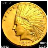 1911-D $10 Gold Eagle UNCIRCULATED